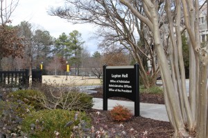 Lupton Hall sign